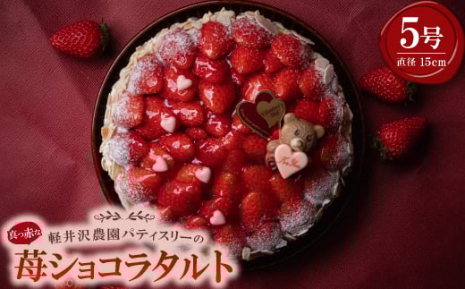 真っ赤な苺ショコラタルト5号サイズ【1615746】