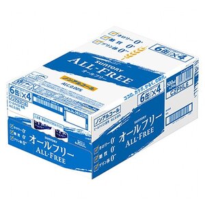 【毎月定期便】サントリー「オールフリー」500ml×24本全3回【配送不可地域：離島・沖縄県】【4001771】