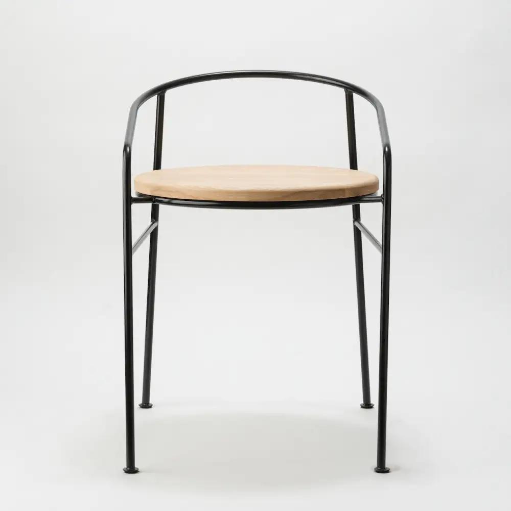 マキヅ家具 槙塚鉄工所 Round Chair 黒