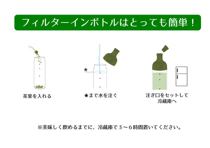 水出し宇治茶（玉露・煎茶）とハリオ（HARIO）フィルターインボトルのセット AG02