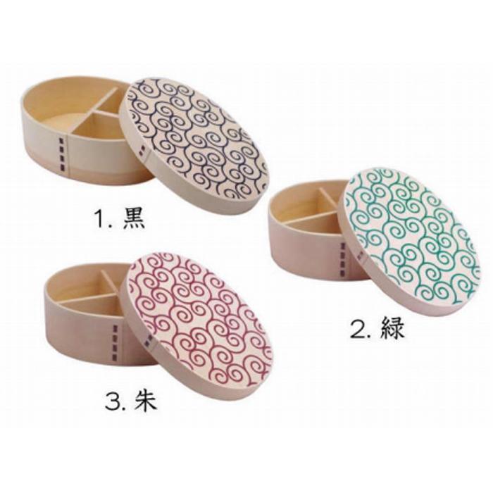 紀州漆器 曲げわっぱ まげわっぱ 弁当箱 白木唐草 赤［YS74］　CR112VC03_イメージ4