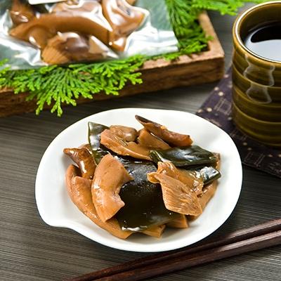 ふるさと納税 竜王町 滋賀県竜王町産ヘルシーきのこ「足太あわび茸」の山椒煮と昆布煮の【佃煮6袋セット】箱入り |  | 03