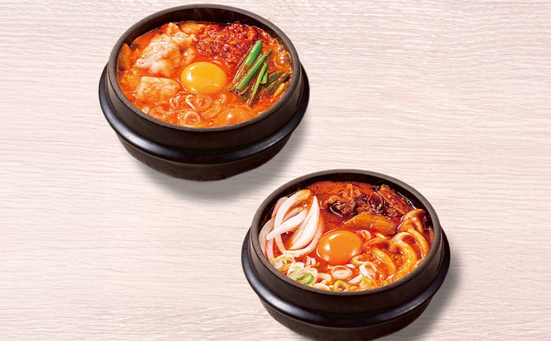 牛すじスンドゥブ×3食セット 味噌スープ ＆ ホルモンスンドゥブ×3食セット 味噌スープ 計 2種 6食セット 東京純豆腐 男性人気NO1 国産牛 ホルモン 大人気 コラーゲン たっぷり 自社製 もみ