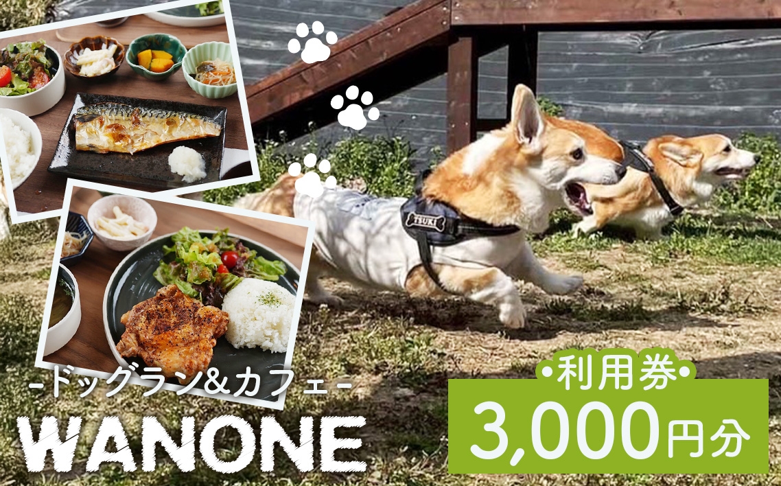 
                  WANONE 利用券 3000円分 500円×6枚 ／ 犬 カフェ ドッグラン 愛犬 お出かけ ペット同伴 犬連れ ランチ 犬遊び場 ドッグカフェ ペット施設 犬用施設 セルフウォッシュ 犬と休日 大阪府 No.380
                