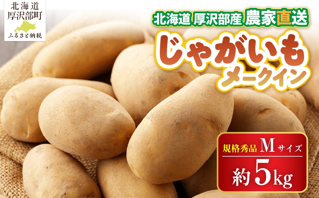 
                  【2026年9月下旬より発送】北海道厚沢部町産 メークイン 約5kg【規格秀品Mサイズ】 【 ふるさと納税 人気 おすすめ ランキング じゃがいも ジャガイモ メークイン カレー コロッケ 煮物 肉じゃが フライドポテト ポテトサラダ じゃがバター シチュー 北海道 厚沢部 送料無料 】 ASO035
                