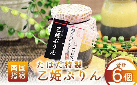 食彩空間たばた特製！乙姫ぷりん6個入り(たばた/IB118-001)