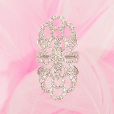 ふるさと納税 山梨県 PT900 2.1ct ダイヤモンド リング　#14　HR-009328