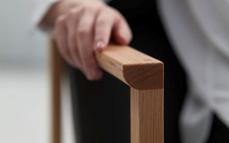 MS113(ブラック)LEVE （レーベ）ラウンジチェア　ナチュラルレザー製