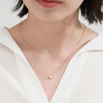 ふるさと納税 甲府市 K18 シンプルダイヤモンドネックレス(1.0ct)　60-9580 |  | 02