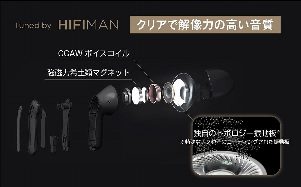 完全ワイヤレスイヤホンPermier AIR PRO  Tuned by HIFIMAN PR-BS80K-AR