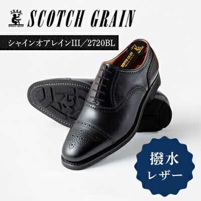 【ふるさと納税】スコッチグレイン ビジネスシューズ メンズ シャインオアレインIII 2720 セミブローグ 革靴 本革 日本製 EEE 送料無料 ギフト