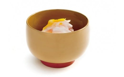 aisomo cosomo 小鉢　食卓を彩る小鉢＜100%天然漆＞【老舗塗師屋創業230年】レッド×ベージュ