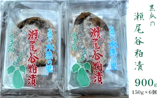 
【数量限定】黒瓜の瀬尾谷粕漬 150g×6パック 黒瓜 漬物 ご飯のお供 特産品 ご当地 野菜 お漬物 おかず 小分け パック 京都 綾部
