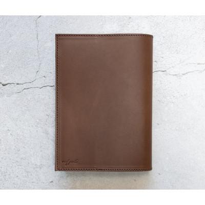 ふるさと納税 大川市 mafpinto ブックカバー 新書サイズ 本革 ダークブラウン