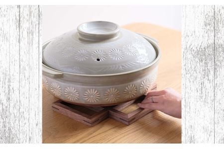 No.584 府中市の家具　 鍋敷き Lサイズ　ウォールナット