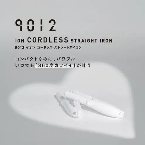クレイツ 9012 イオンコードレスストレートアイロン 15mm 140℃～180℃ 海外対応 USB充電式 CSP9012-G01W ヘアアイロン スタイリング ストレートアイロン コテ ヘアケア 