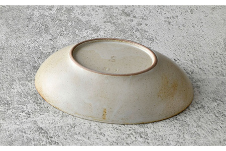 【波佐見焼】ブロンズ オーバルボウル (ホワイト) 1点セット 食器 皿 【藍染窯】 [JC50]  波佐見焼