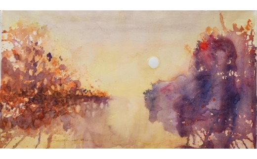 
                  水彩画作品　No,487
                