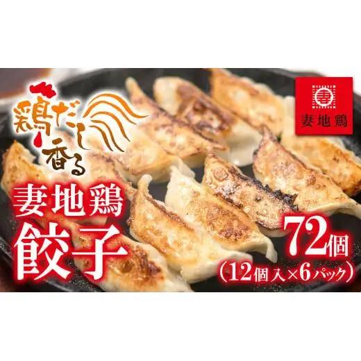ブランド地鶏「妻地鶏」ぎょうざ詰合せ30　72個（12個×6パック）小分け＜8-22a＞