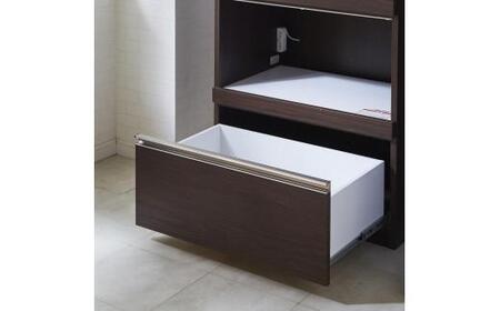 （ホワイト柾目）【開梱設置】 レビュー キッチンボード 幅70cm 耐震 食器棚 キッチン収納 ダイニングボード 完成品 スリム 大川家具 日本製