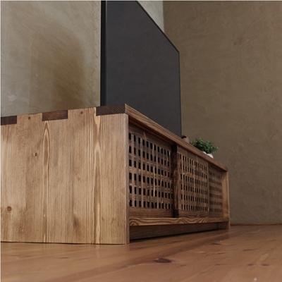 ふるさと納税 大川市 テレビボード　古都　3枚引戸　Hタイプ　琥珀色　174x45x39　大川市　WAプラス |  | 02