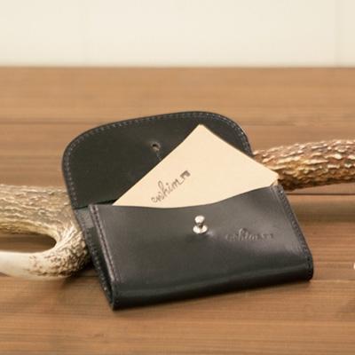 ふるさと納税 福崎町 本革名刺入れ/ブラック