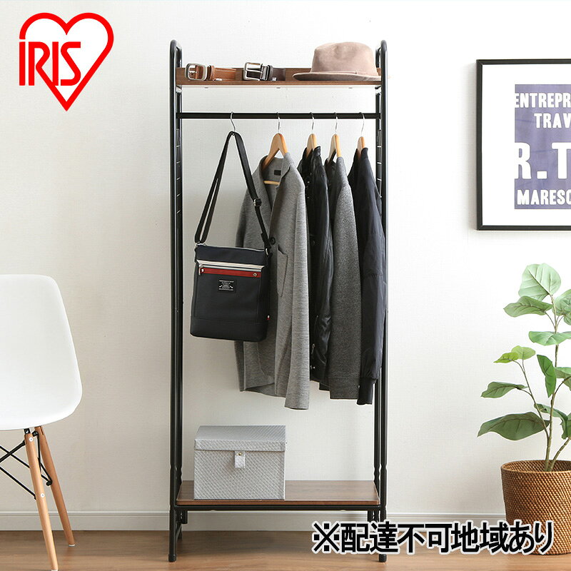 【ふるさと納税】収納 スタイルハンガー 2WAYタイプ プレミアム メッシュパネル付 PI-B4 ブラック インテリア シンプル アイリスオーヤマ 宮城県大河原町