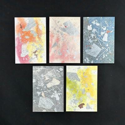 ふるさと納税 中野市 箔ポストカード　5枚選-6