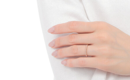 K18　ボールデザインリング　Ｒ3999-R　ピンクゴールド【サイズ：6号～18号（0.5号刻み対応可）】 PG ジュエリー リング 贈り物 ギフト プレゼント