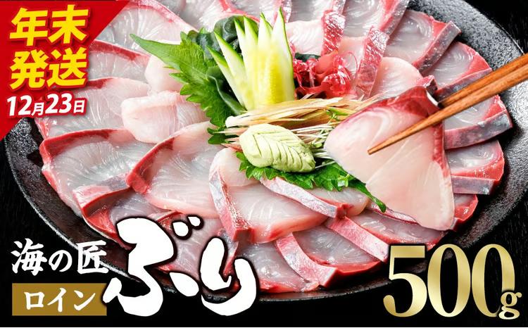＼2026年12月23日発送！先行予約／海の匠 ブリ スキンレスロイン (500g) ぶり 鰤 刺身 国産 魚 海産物 海鮮丼 ぶりしゃぶ 冷蔵 【JP002-1223】【三共物商】<br>