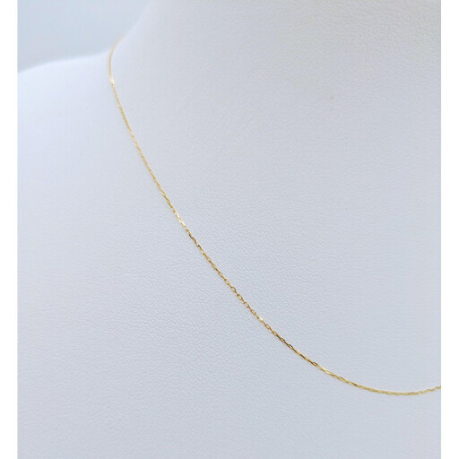 【18金イエローゴールドネックレス グリームカット長小豆0.4 50cm】富山県 富山市 贈り物 おすすめ ギフト 人気 記念