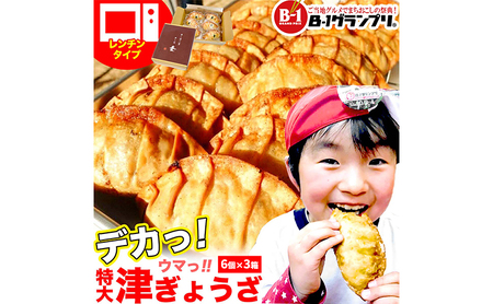 餃子 津ぎょうざ ご当地グルメ 津市 餃子【90g6個入×3箱】【冷凍】