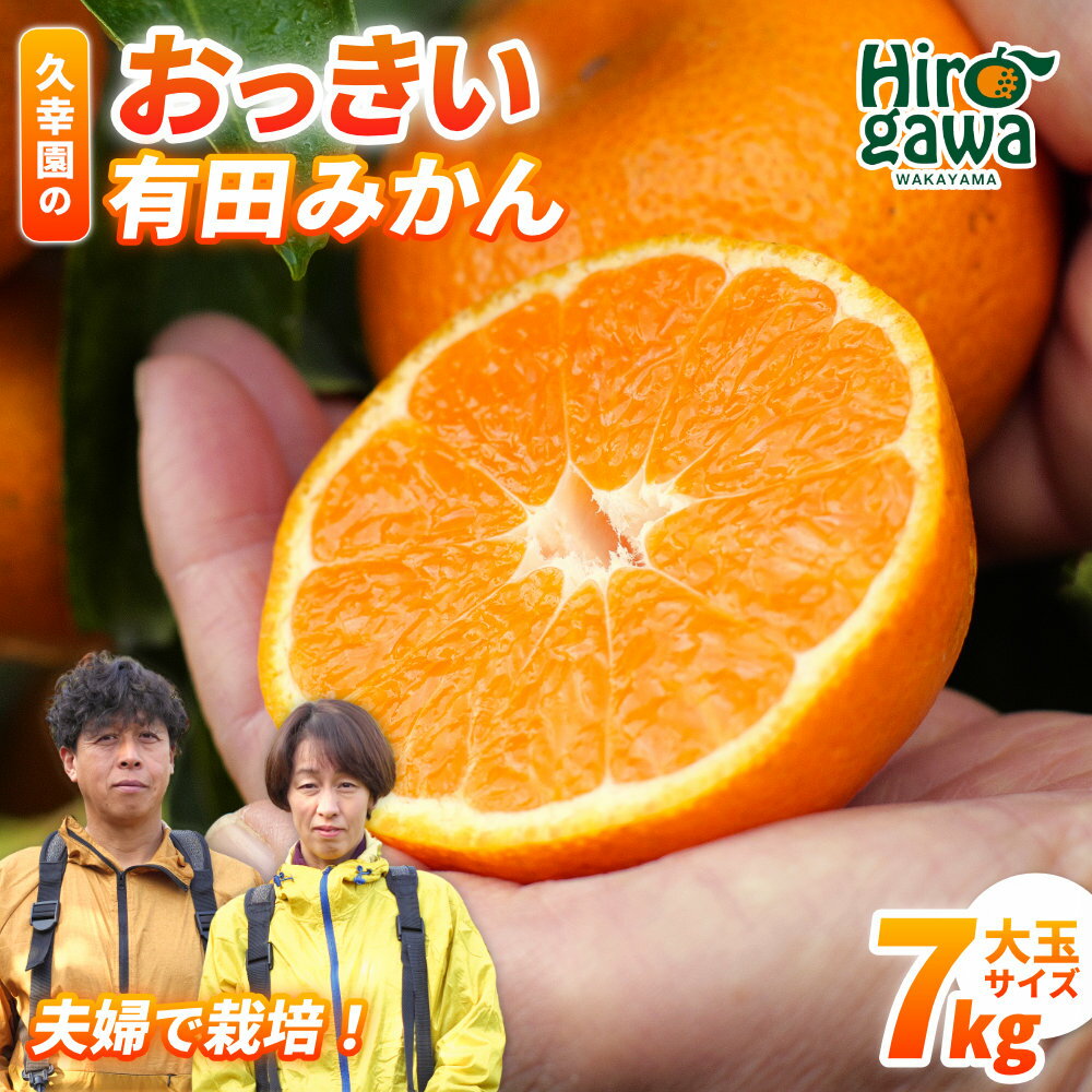 【ふるさと納税】 おっきい 有田 みかん 久幸園 / 温州みかん 有田みかん 甘い 大玉 和歌山 柑橘 7kg 11000円 ※12月上旬〜2月上旬順次発送 //mandarin