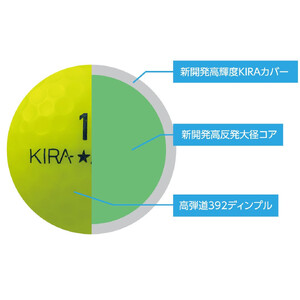 ゴルフボール  KIRA MAX 12球入 2ダース 【カラー：アクア】 ゴルフ キャスコ kasco