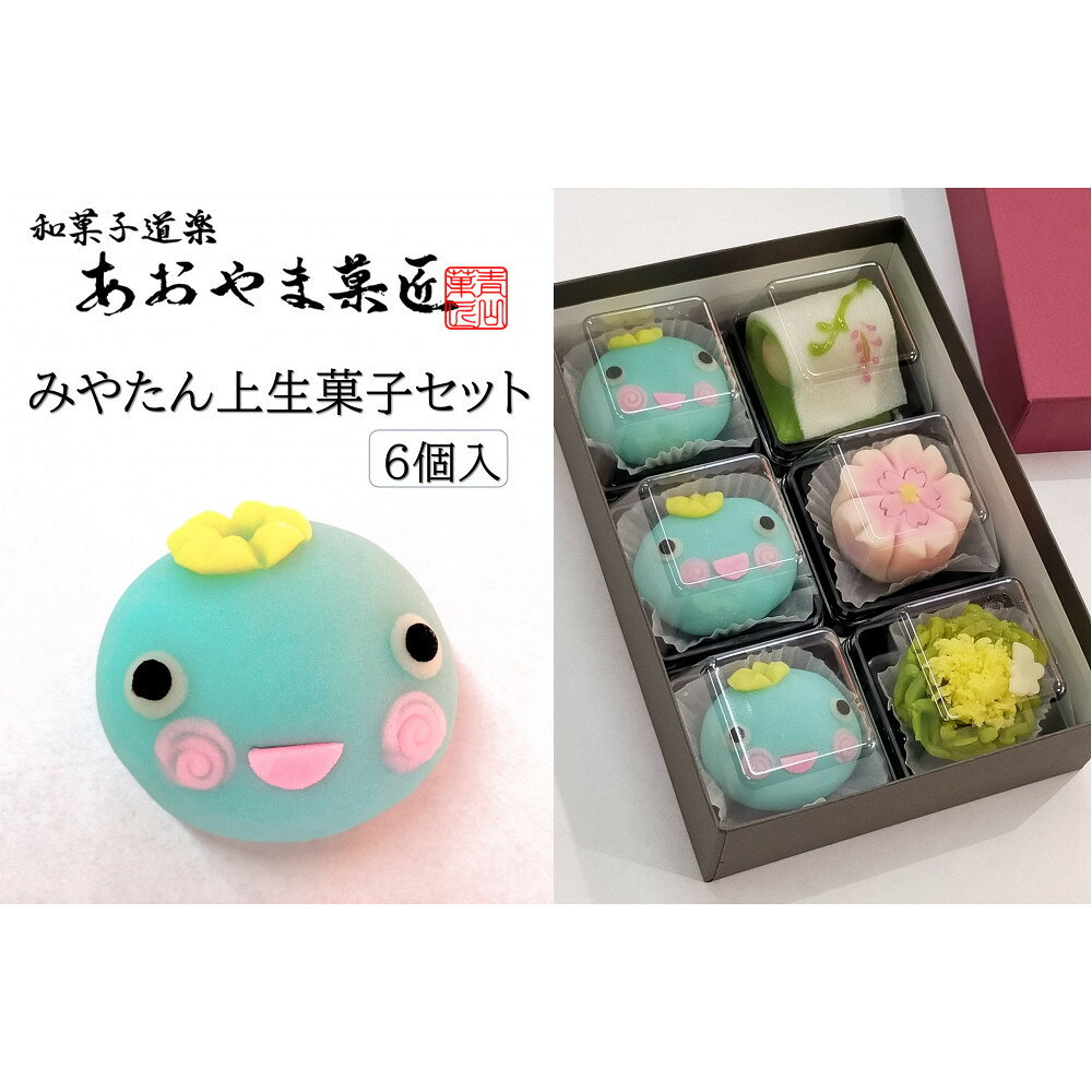 【ふるさと納税】みやたん上生菓子セット（6個入り）