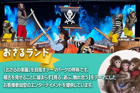 日光おさるランド＆アニタウン (日光さる軍団) ショープラン ペア入場券 [0905]