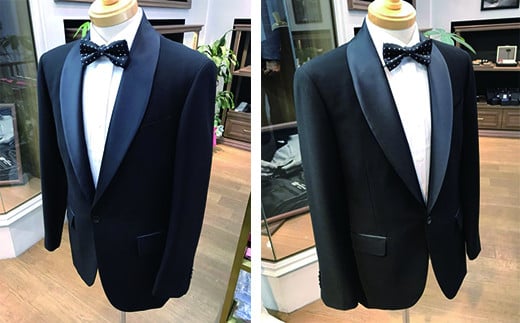 セミハンドメイドオーダー タキシードスーツ、イタリア製、国産生地【メンズ＆レディース】＜35-3＞