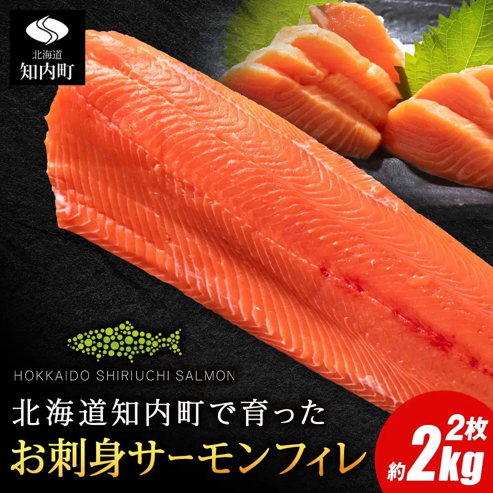 知内サーモンサーモンフィーレ 2パック ＜≪上磯郡漁業協同組合≫＞