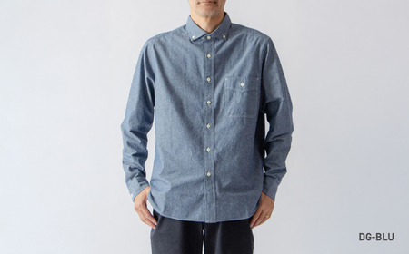 JAMES & CO. STANDARD SHIRT 「 Pujol 」カラー：DG-BLU（ダンガリーブルー）サイズ：5 | PUJOL スタンダードシャツ JAMES＆CO メンズ 長袖 シャツ 