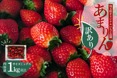 【訳あり】いちご『あまりん』サイズミックス 【潰れが気にならない方限定】　【苺】 苺 苺 苺 苺 いちご いちご いちご いちご いちご