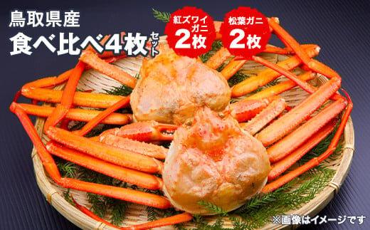 750.鳥取県産松葉ガニと紅ズワイガニの食べ比べセット※着日指定不可※離島への配送不可※2026年2月上旬～3月下旬頃に順次発送予定