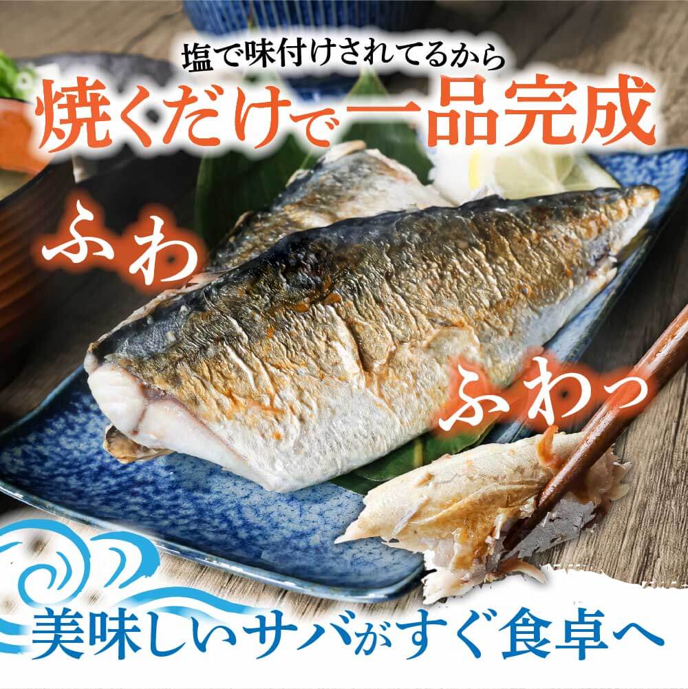 R7.7月中旬～順次発送 塩サバ 3kg 約18枚 さば 鯖 味付き 魚介 海鮮 魚 おかず お弁当 ご飯 食品 保存食 簡単 国産 冷凍 配送【R01426】