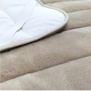 ＜シングルサイズ＞吸湿発熱あったかボリューム敷パッド ベージュ1枚 HTP-40S-BE