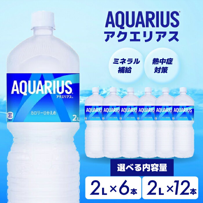 【ふるさと納税】アクエリアス PET 2L×6本(6本×1ケース) 2L×12本(6本×2ケース) スポーツドリンク スポーツ飲料 清涼飲料水 水分補給 ペットボトル 箱買い まとめ買い 014019-r