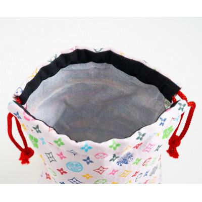 ふるさと納税 与謝野町 御朱印帳袋(御城印帳袋)　モノグラム柄(淡いピンクバージョン) |  | 01