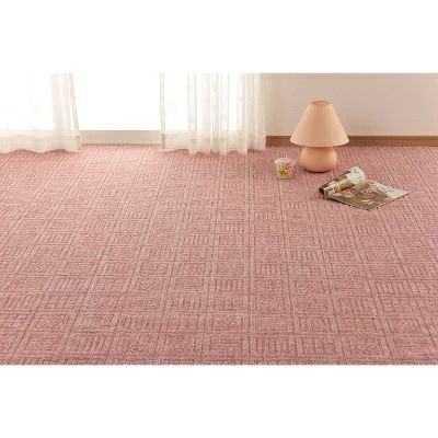 【ふるさと納税】日本製 カーペット 長方形 6帖 約261×352cm ローズ 1枚 600017360型 [3824]
