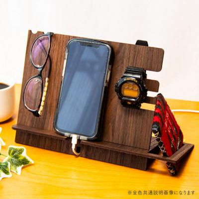ふるさと納税 大木町 【国産/雑貨】スマホスタンド012 約28cm幅《ウォールナット色》(大木町) CK220 |  | 01