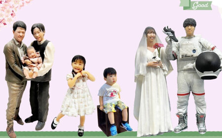 オリジナル 3Dフィギュア製作 広島県福山市/株式会社キャステム フィギュア 3Dスキャン オリジナルフィギュア オーダーメイド 全身 スキャン フルカラー 高精度 立体 思い出 記念 結婚 節目 記
