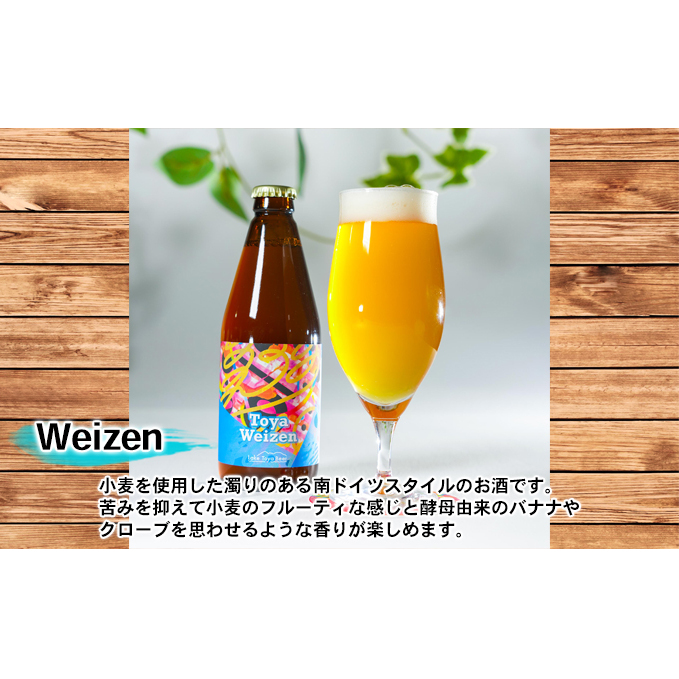 Lake Toya Beer クラフトビール Toya Weizen　4本セット(紙コースター2枚付)_イメージ3