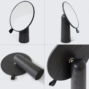 Pivot mirror - dark gray / SASAKI【旭川クラフト(木製品/卓上ミラー)】ピポットミラー / ササキ工芸_03180